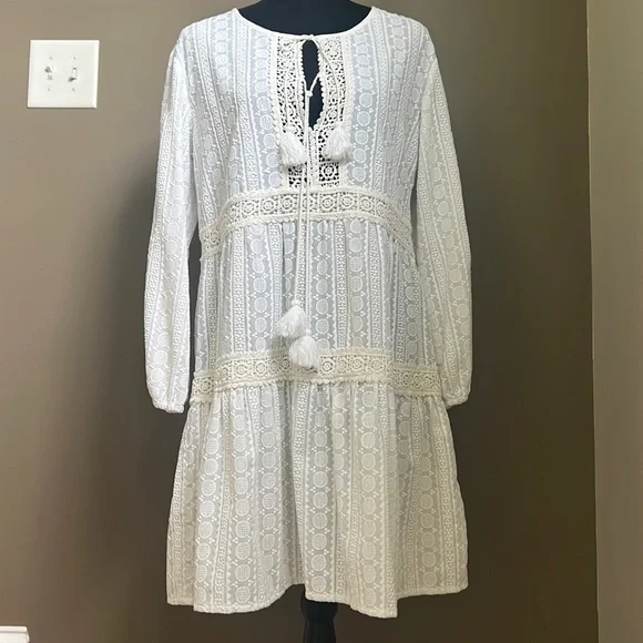 Melissa Odabash | Dresses | Melissa Odabash Beautiful White Crochet And  Eyelet Dress Size M | Poshmark